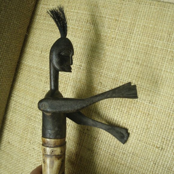 Vintage Hand Carved Man Figurine from Kenya - Picture 14 of 16